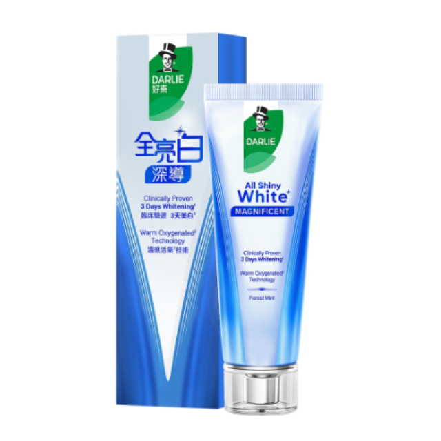 【好來】全亮白深導煥白牙膏90g(牙齒美白/3天美白)