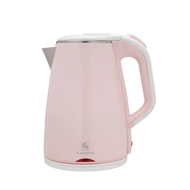 鍋寶  316雙層防燙保溫快煮壺-1.8L-粉(KT-90183P)