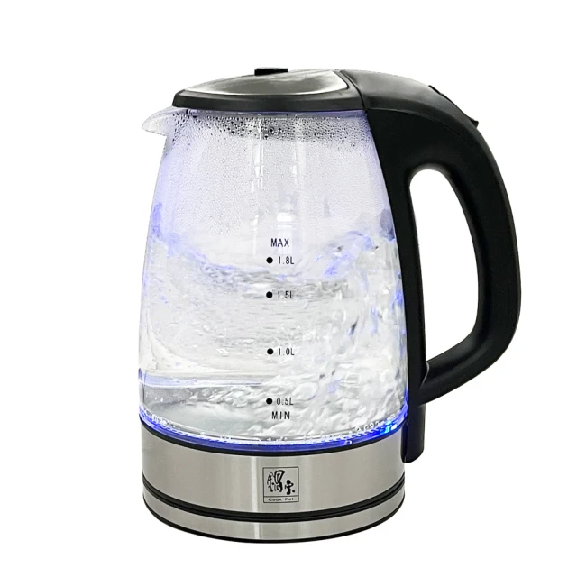 鍋寶 1.8L 歐風玻璃快煮壺(KT-1830-D)