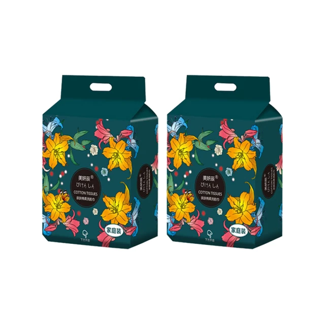 Mega 家庭號珍珠紋抽取式洗臉巾140抽x2入