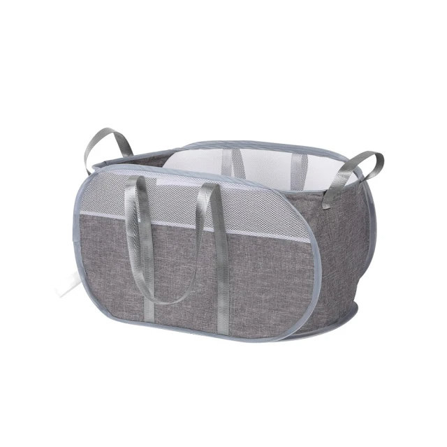 Nil 手提式網格洗衣籃 家用折疊透氣髒衣籃