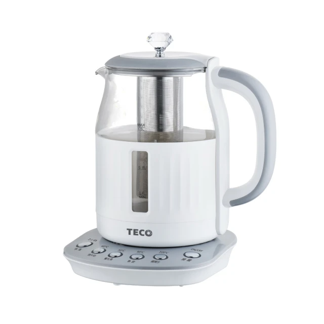 TECO 東元 智能恆溫玻璃養生壺(XYFYK1501W) 晶玉白