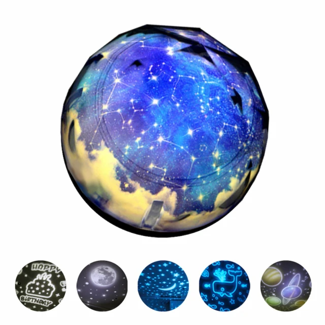 旋轉夢幻星空投影小夜燈(星空燈)