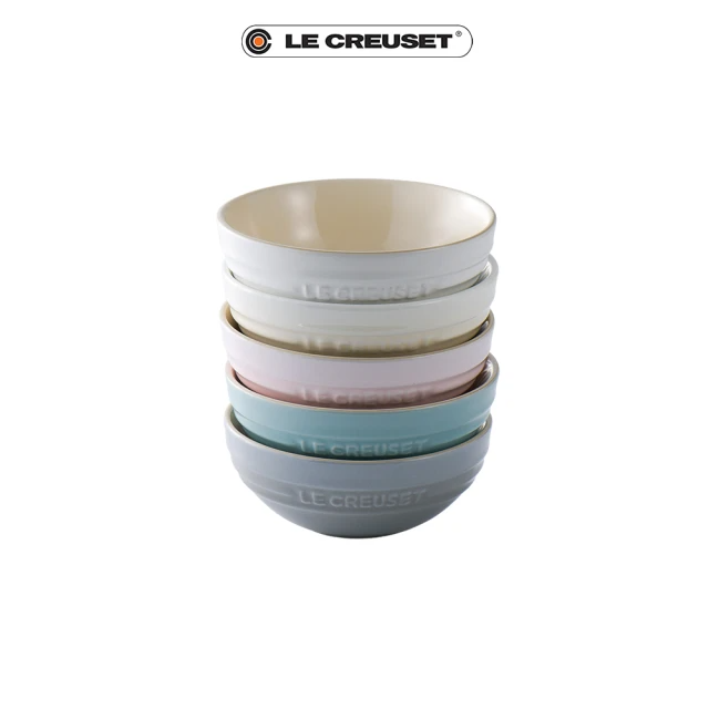 Le Creuset 瓷器悠然恬靜系列沙拉碗組15cm (5入組)