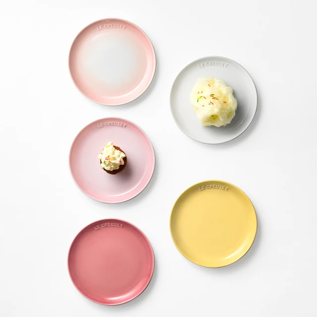 Le Creuset 童話派對系列瓷器花蕾餐盤 17cm (5入組)