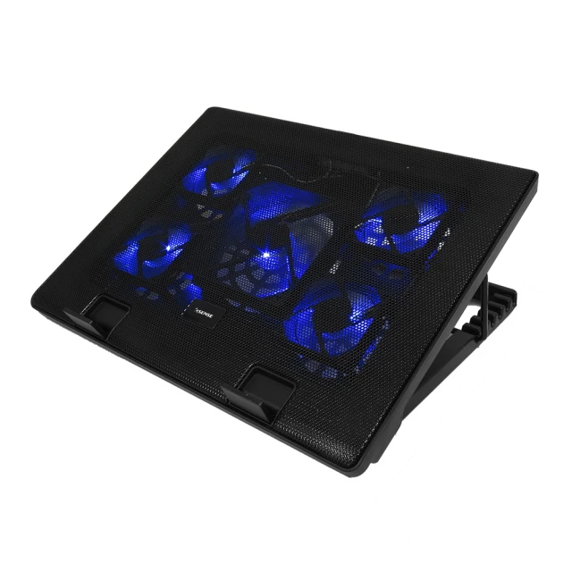 Esense E-C11冷光五風扇筆電散熱墊