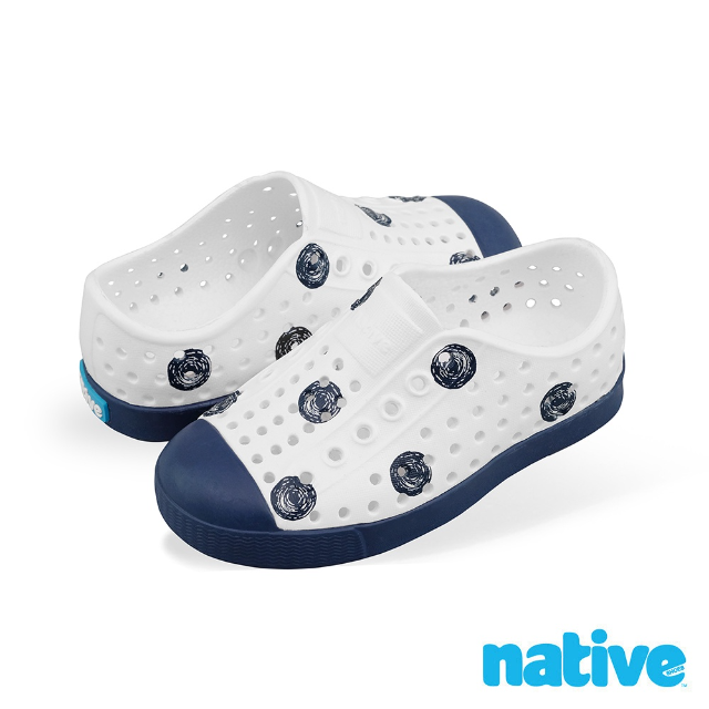Native Shoes 小童鞋 點點風暴 亮白 x 海藍