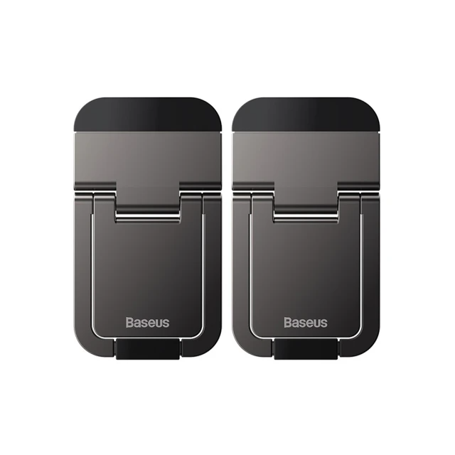 BASEUS -鋅合金雙角度折疊筆電散熱支架(深空灰)