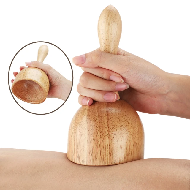 專業美容 木質杯型刮痧器部