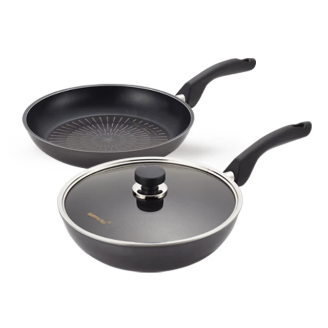 韓國HAPPYCALL 鈦電漿IH耐蝕不沾鍋30cm雙鍋組