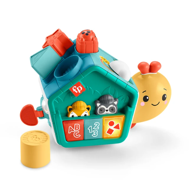Fisher price 費雪 費雪可愛蝸牛爬行積木盒