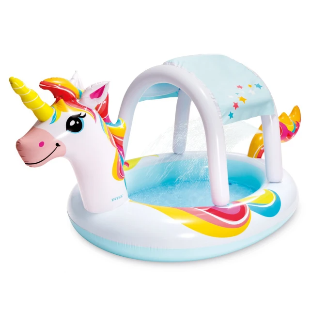 INTEX-獨角獸噴水泳池