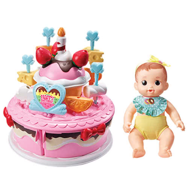 KONGSUNI 小荳娃娃 生日蛋糕妹妹娃娃組