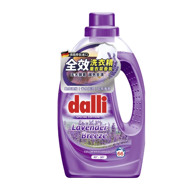 Dalli德國達麗 全效護色去汙濃縮酵素洗衣精-薰衣草香氛/3.65L