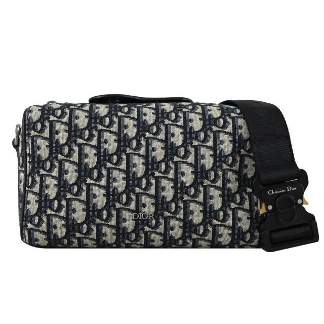 Dior 迪奧 LINGOT 22 緹花拼接波士頓斜背包