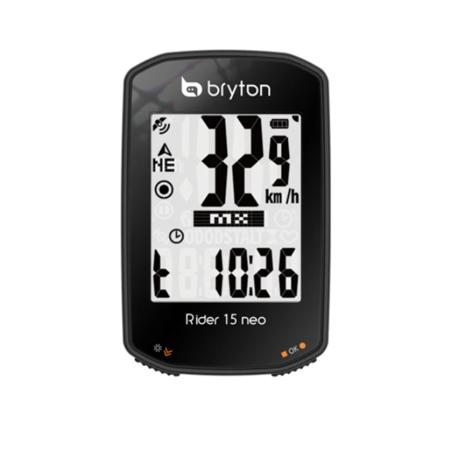Bryton Rider 15neoE GPS自行車智慧訓練記錄器(黑)