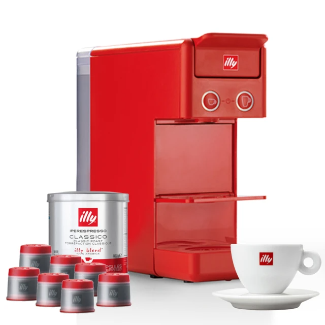 illy Y3.3 美型濃縮膠囊咖啡機升級版(法拉利紅)