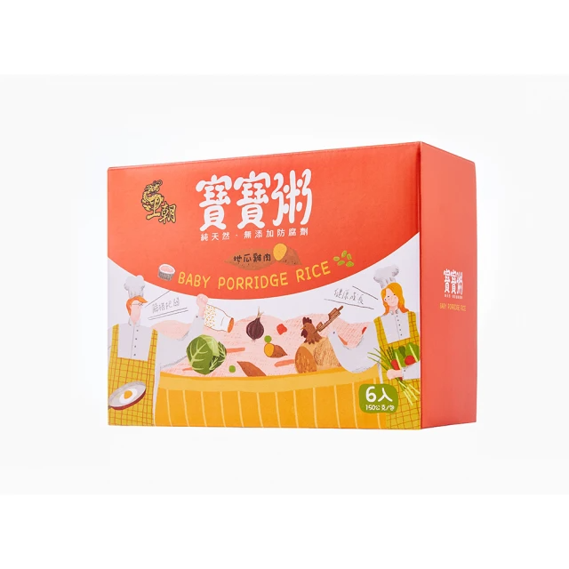 王朝 地瓜雞肉寶寶粥6入/盒(6m+適用)