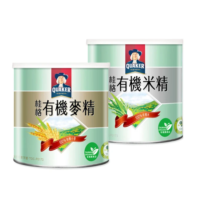 桂格 有機米麥精系列300g(有機米精/有機麥精)二款任選