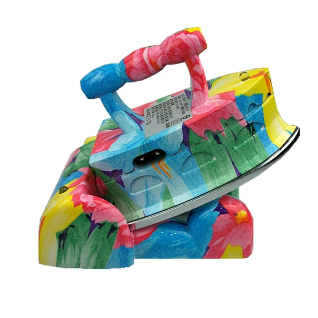 TSL 新潮流 古董型熨斗(CH-17)-深藍彩花