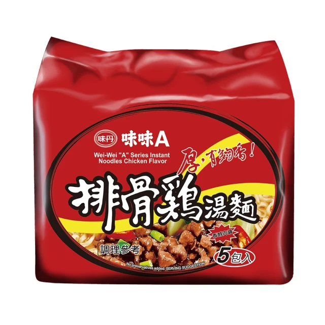 味丹 排骨雞湯麵 90g/5包/袋