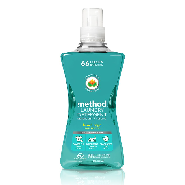 method美則 海藍鼠尾草-四倍濃縮香水環保洗衣精/1580ml