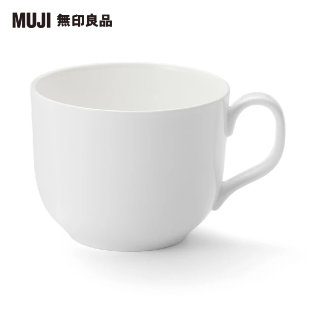 MUJI 無印良品 骨瓷拿鐵杯/495ml