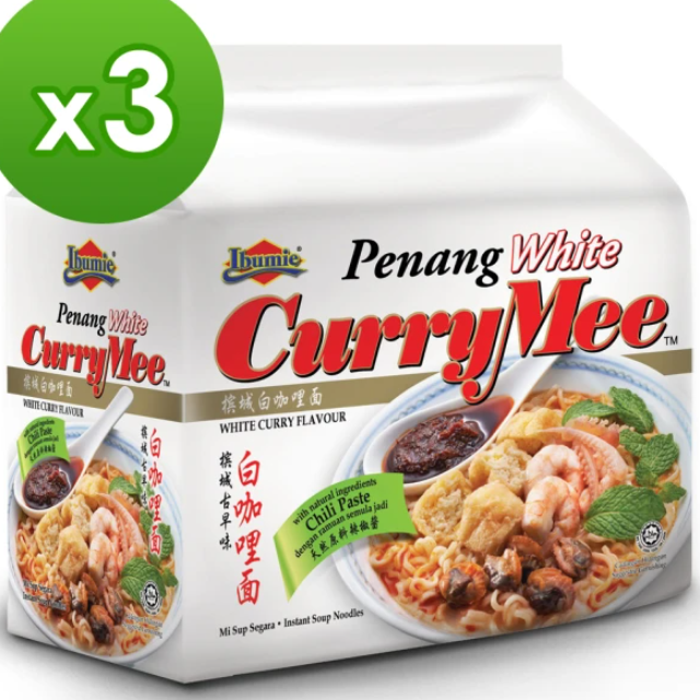 益福 檳城白咖哩麵(105g*4包*3袋)