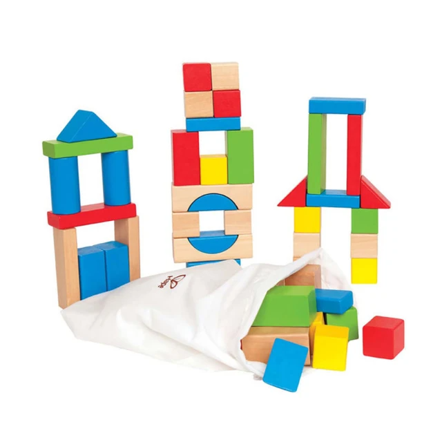 Hape 彩虹積木組(50件組)