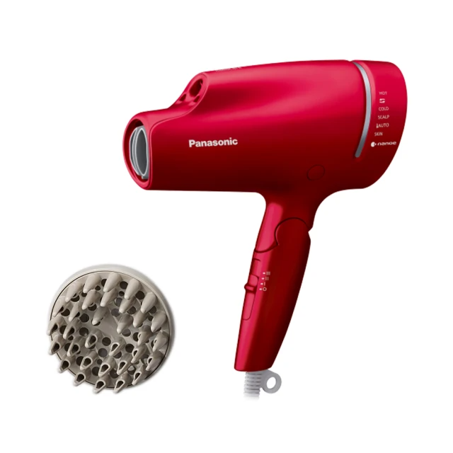 Panasonic 奈米水離子吹風機-桃紅（EH-NA9L-RP）附捲髮定型烘罩