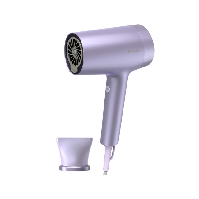 Philips 飛利浦 水光感護色溫控負離子吹風機 -霧銀紫（BHD720/01）