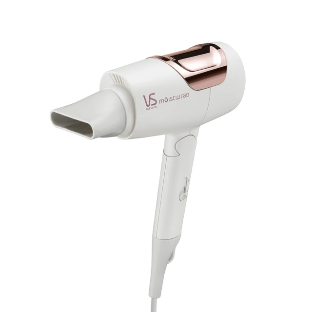 VS 沙宣 等離子水膜雙電壓摺疊吹風機-白（VSP-1200W）