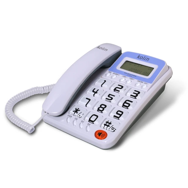 Kolin歌林 KTP-WDP02-大字鍵有線電話/3色