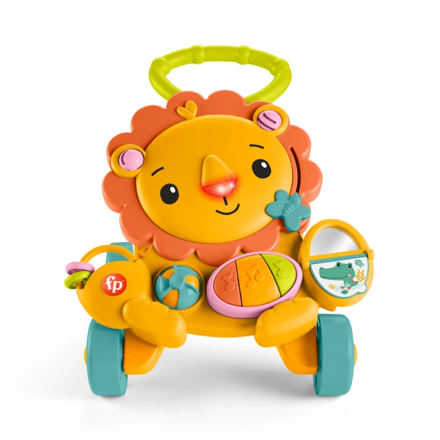 費雪 兩用獅子聲光踏步車/學步車