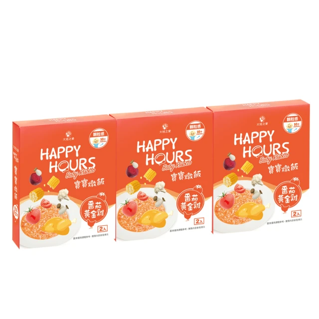 大地之愛 HAPPY HOURS寶寶燉飯-番茄黃金雞6入(10m+適用)