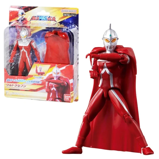 BANDAI-超人力霸王超人七號(兄弟披風套組)