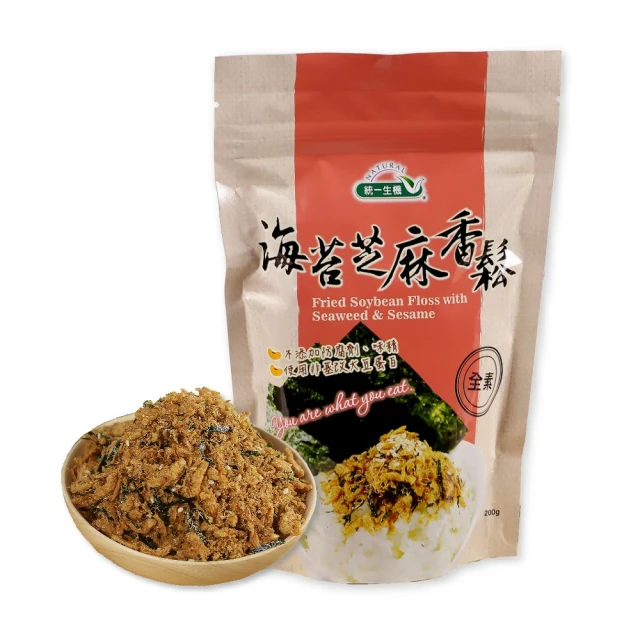 統一生機 海苔芝麻香鬆 200g