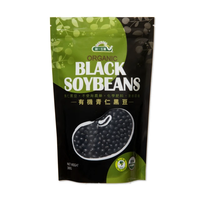 統一生機 有機青仁黑豆 380g