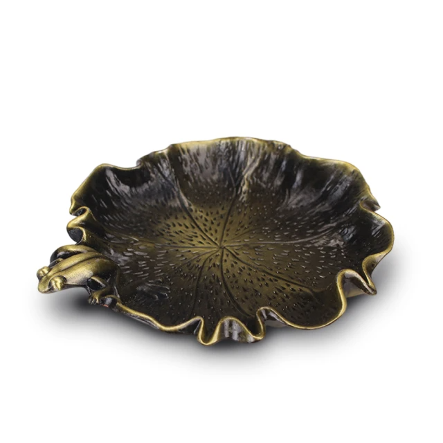 荷葉金屬茶杯墊