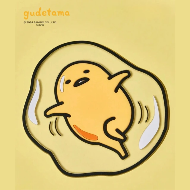 gudetama-蛋黃哥矽膠防水杯墊