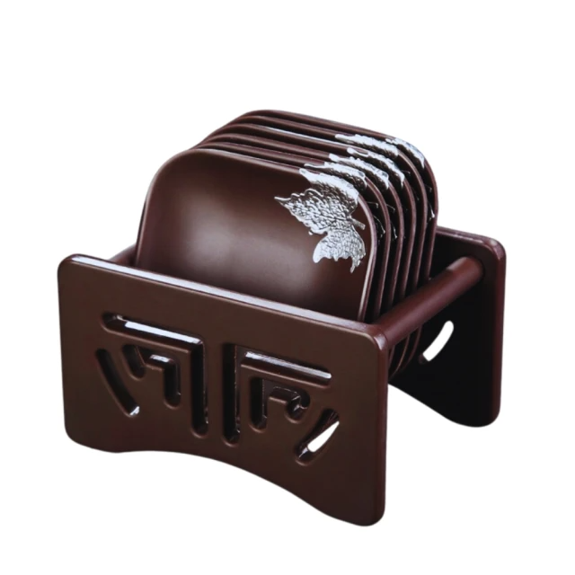 MUN-黑檀木茶杯墊