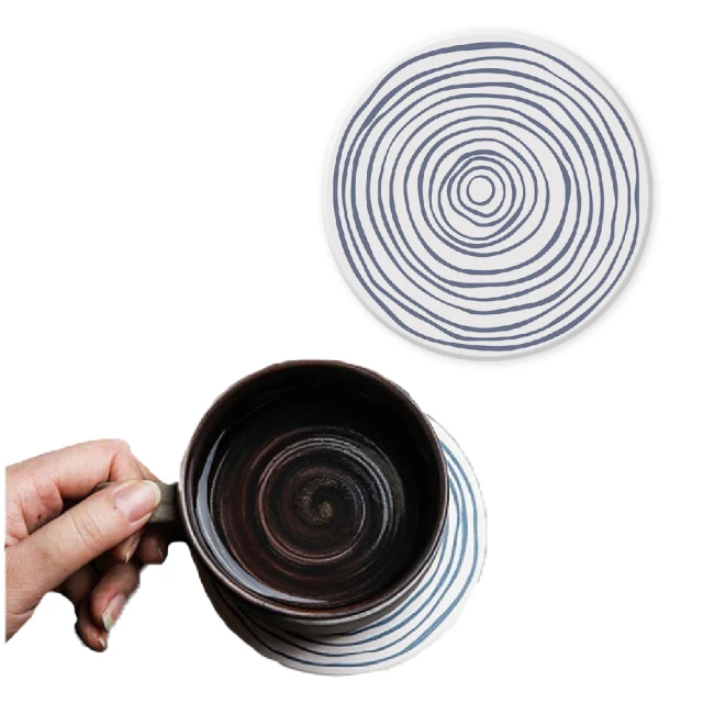 REMINDER-ins風抽象珪藻土杯墊