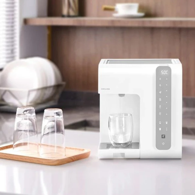 ZWILLING 德國雙人 ENFINIGY鈦銀系列即熱調溫飲水機(白色)-送Joy不鏽鋼單柄鍋