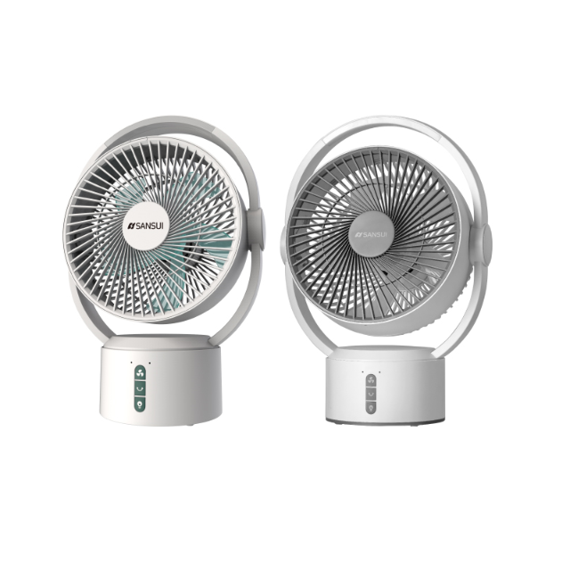 SANSUI 山水 9吋美型移動智慧驅蚊循環充電式風扇(SDF-0915)二色任選