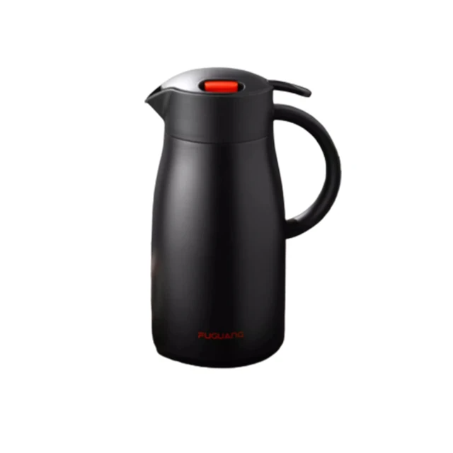 富光 316不鏽鋼卡扣式保溫壺2500ml-黑
