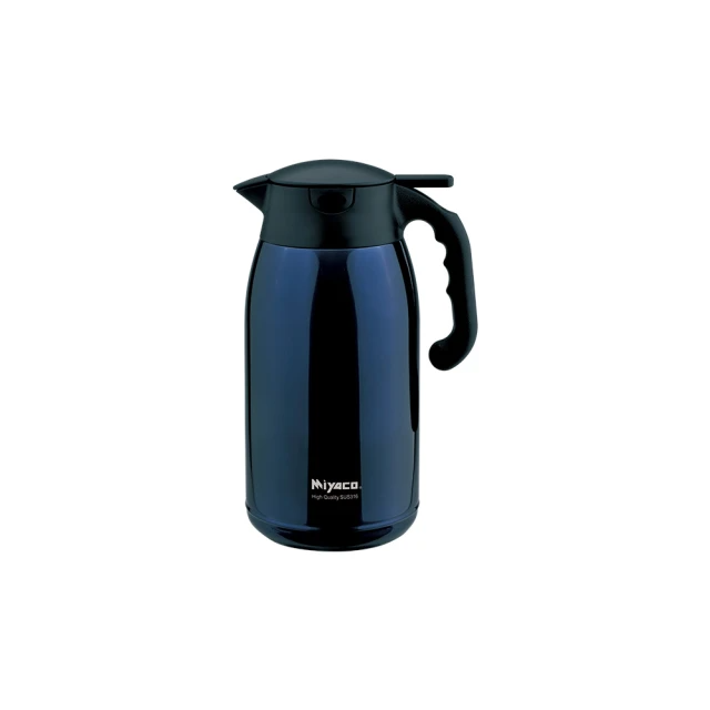 米雅可 經典316按壓式真空保溫壺2L-深藍色