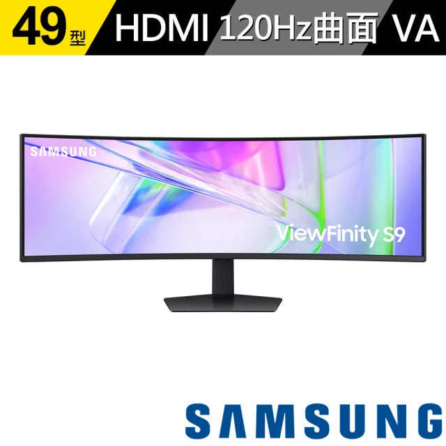 SAMSUNG 三星 S49C950UAC 49型 VA 5K 1000R 曲面電競