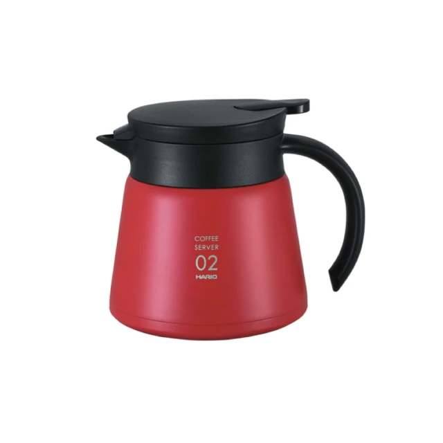 HARIO 不鏽鋼真空咖啡保溫壺600ml(VHS-60R)-紅