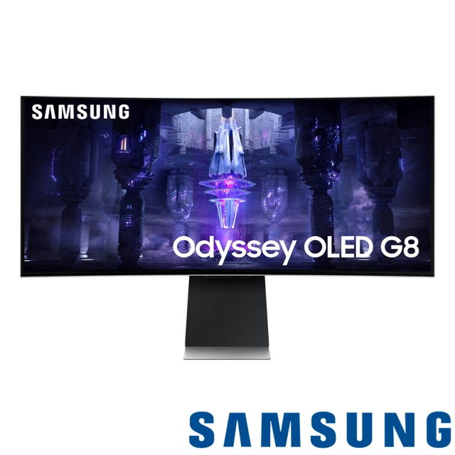 SAMSUNG 三星 S34BG850SC Odyssey G8 34型 OLED 2K 175Hz曲面智慧聯網量子電競螢幕