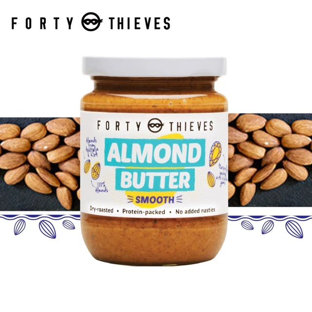 壽滿趣Forty Thieves 紐西蘭頂級堅果醬(絲滑杏仁/顆粒杏仁/絲滑腰果/顆粒花生/絲滑花生/巧克力堅果)/235g